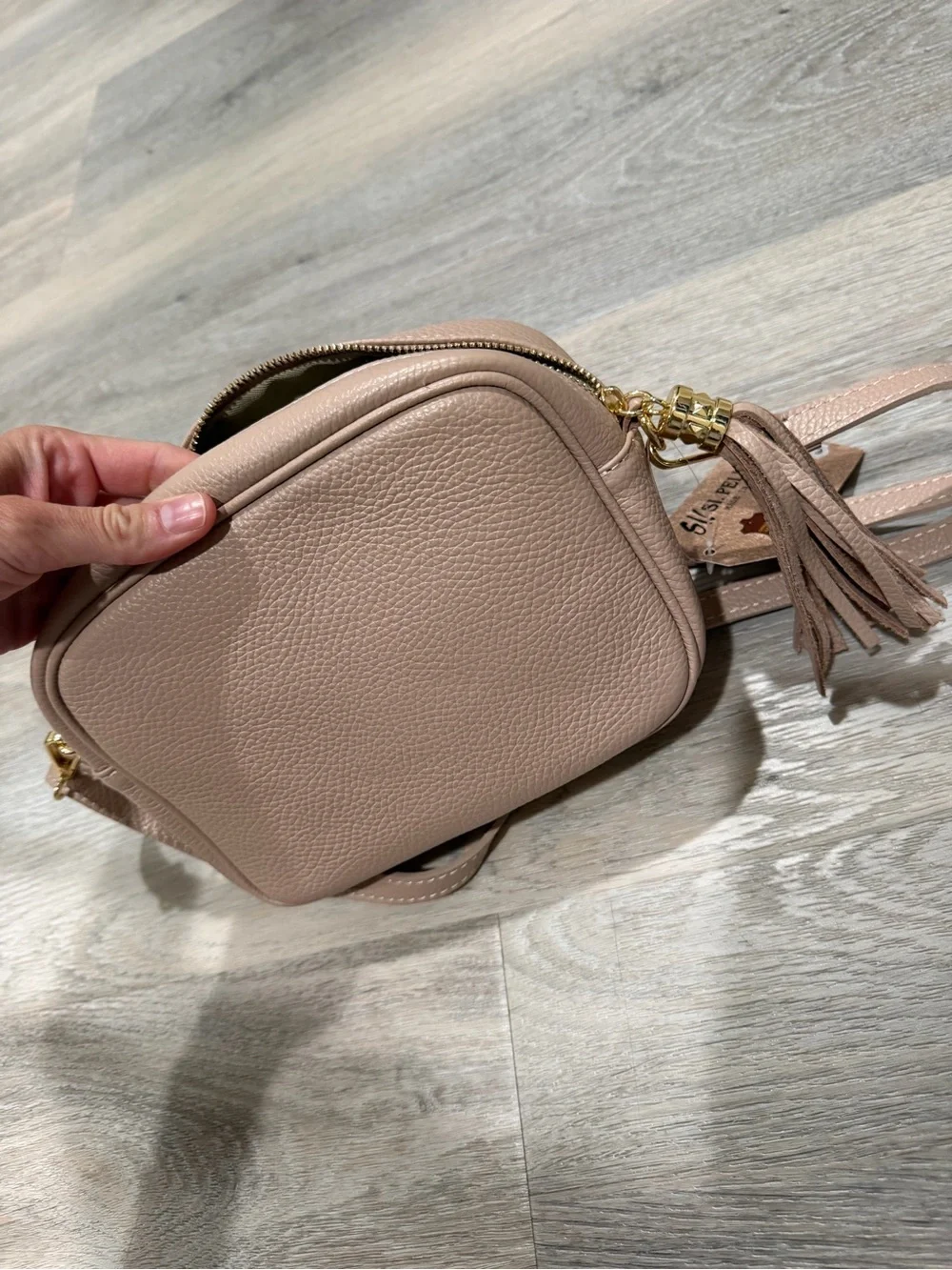 Taupe Crossbody Bag - purchased in Italy